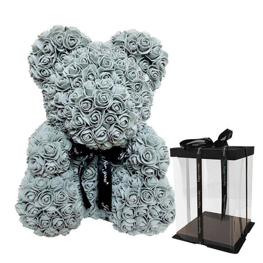 Collection Of 25cm Rose Bear Preserved Fresh Flower